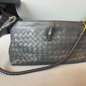 Grey and aged gold Bottega Veneta small bag